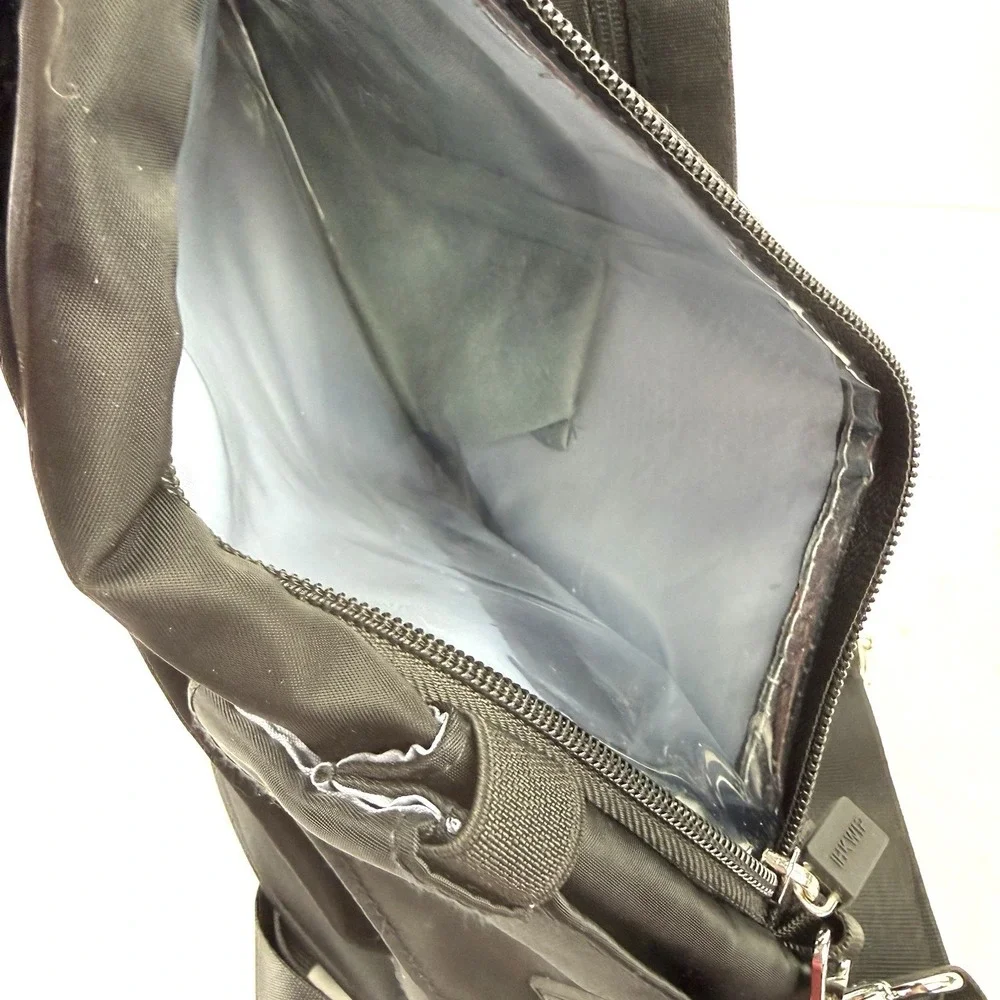 IHKWIP Convertible Sling Bag Backpack Black Nylon Travel Brand New